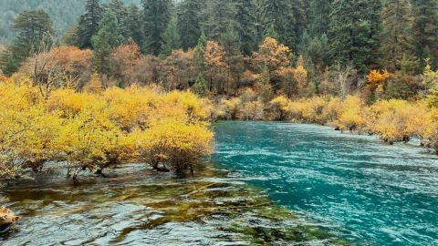 柔和逆光蓝青胶片对比