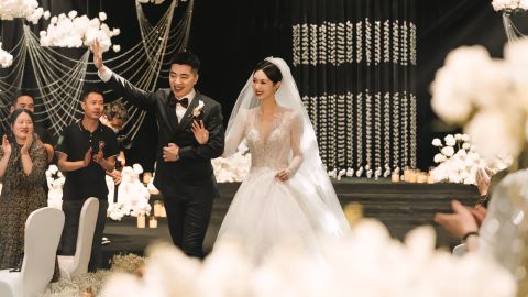 婚礼人像高对比温柔粉